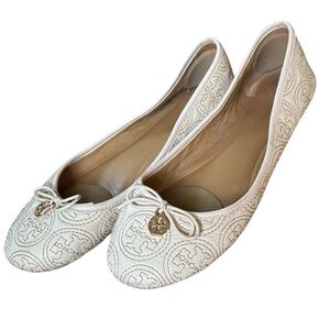 Tory Burch cream ballet flats
